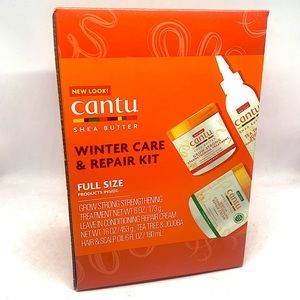 Cantu Shea Butter Winter Repair Kit Treatment Leave-in Conditioner Tea Trea Oil